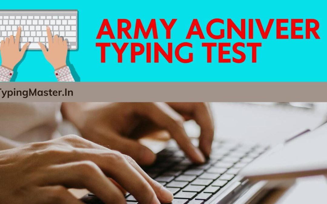 Army Agniveer Typing Test II Free Typing Practice